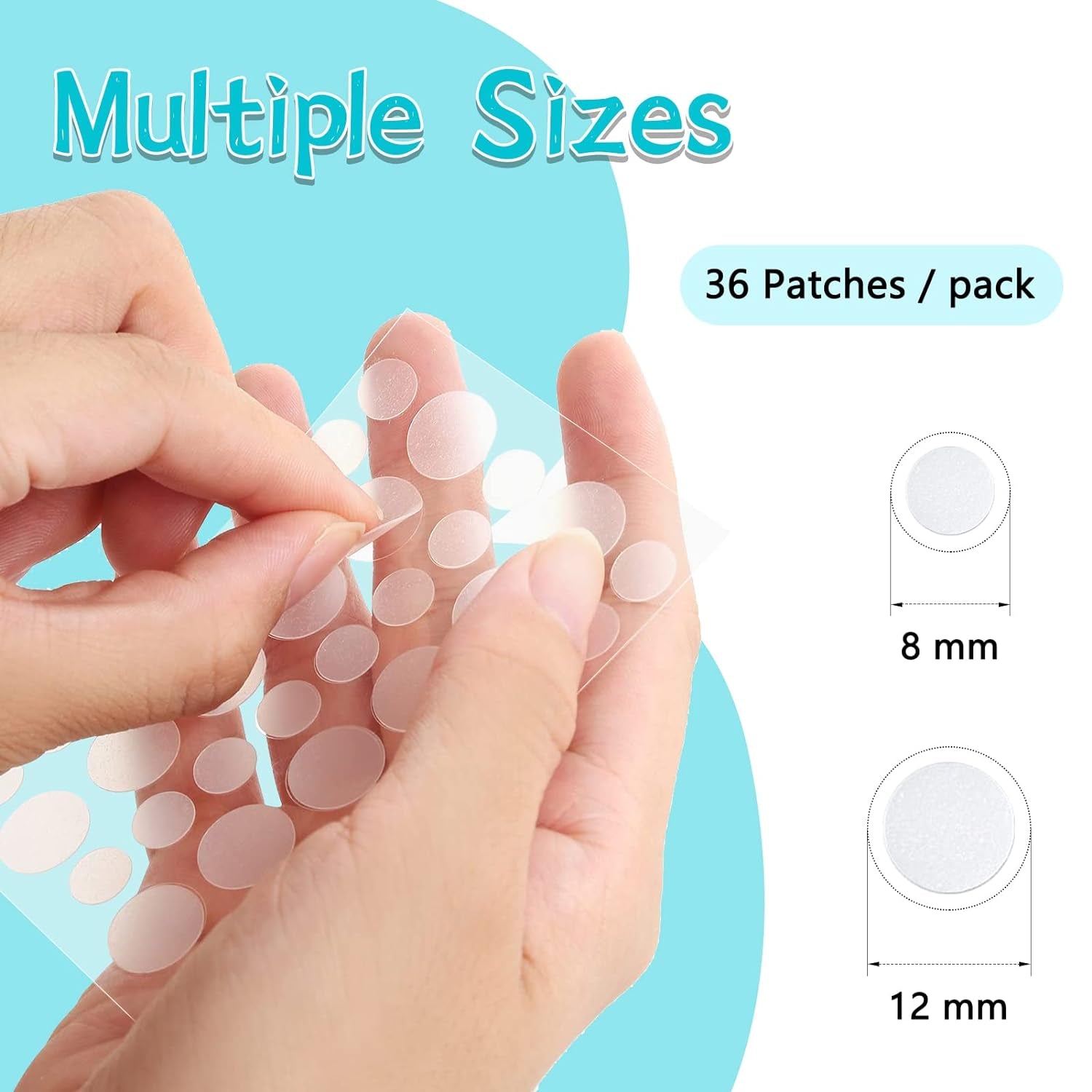 180 Hydrocolloid Pimple Patches - Invisible Acne Spot Treatment for Clearer Skin