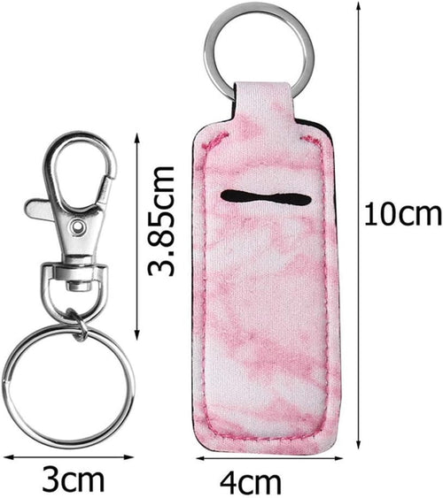 3-Pack Lip Balm Keychain Holders - Ideal Holiday Gifts for Teen Girls and Women