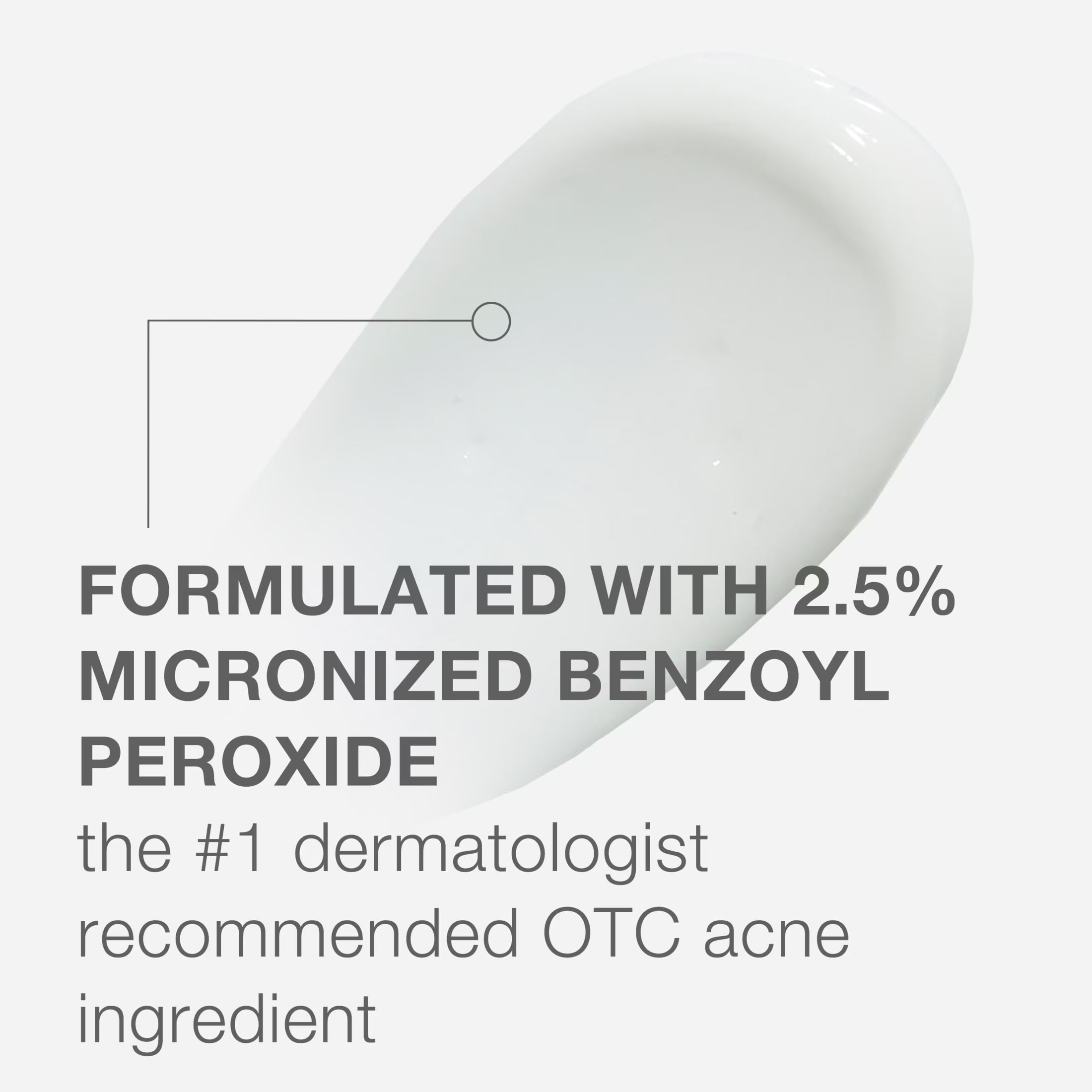 Powerful Stubborn Acne AM Treatment with 2.0% Benzoyl Peroxide - 2 Oz