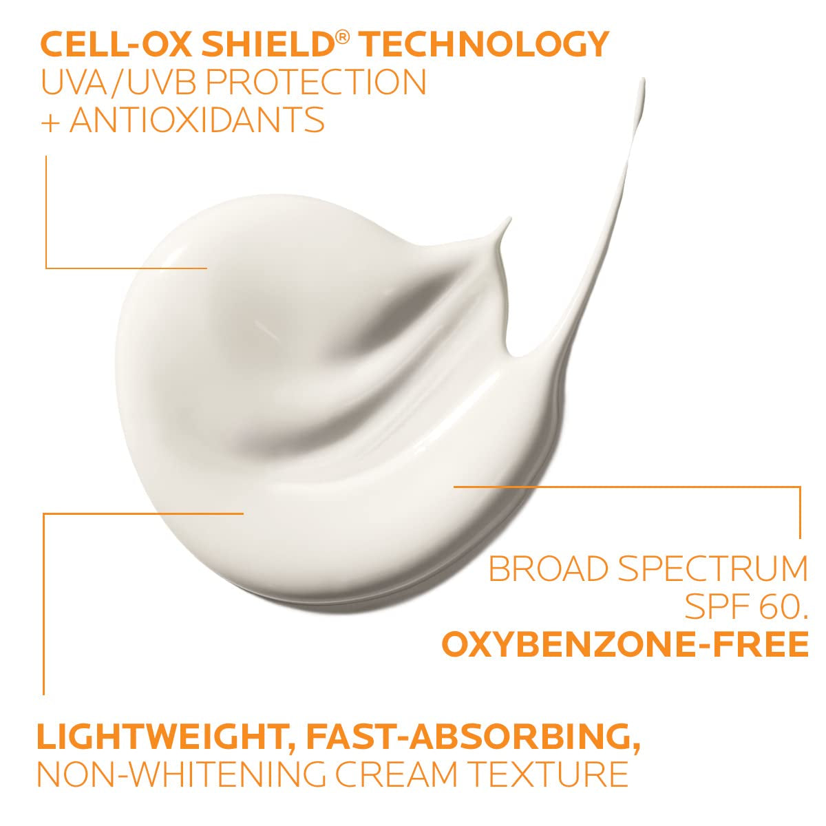 Anthelios Melt-In Milk Sunscreen SPF 60 - Lightweight, Fast-Absorbing, Broad Spectrum Protection for Body & Face, Oil-Free & Oxybenzone Free with Antioxidants