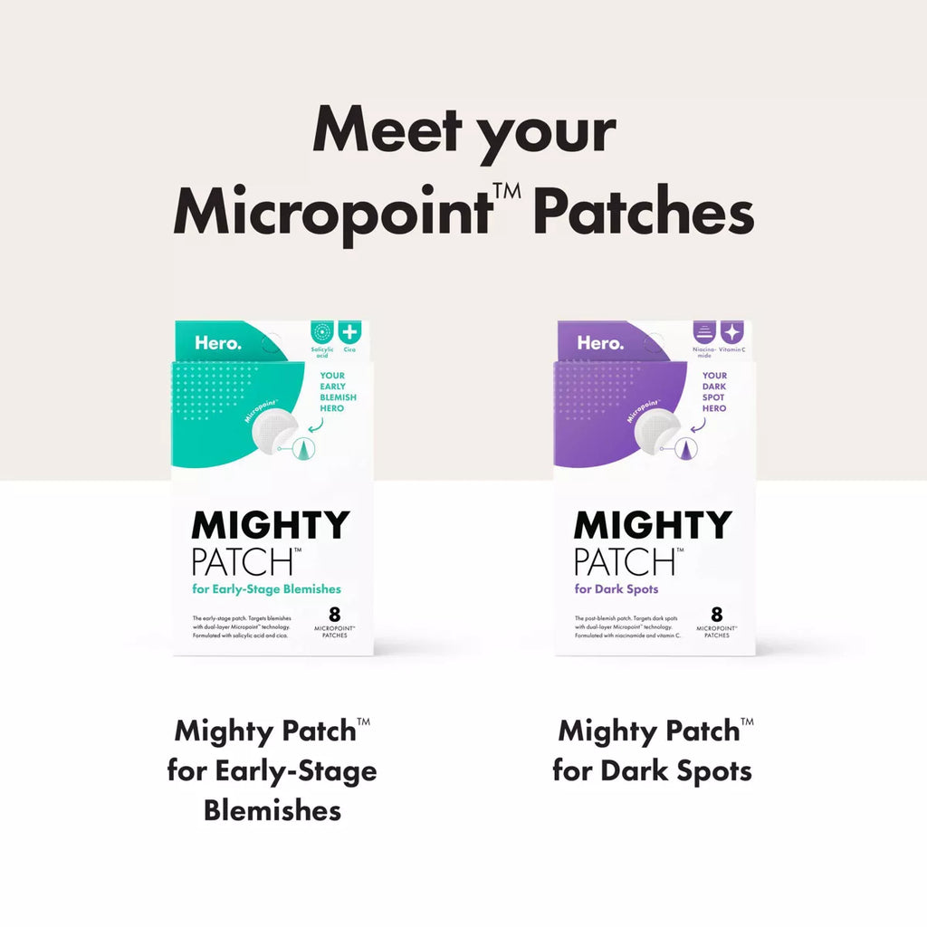 Hero Mighty Patch Micropoint for Blemishes - 8ct | Paraben-Free, Sulfate-Free, with Salicylic Acid for Acne-Prone Skin