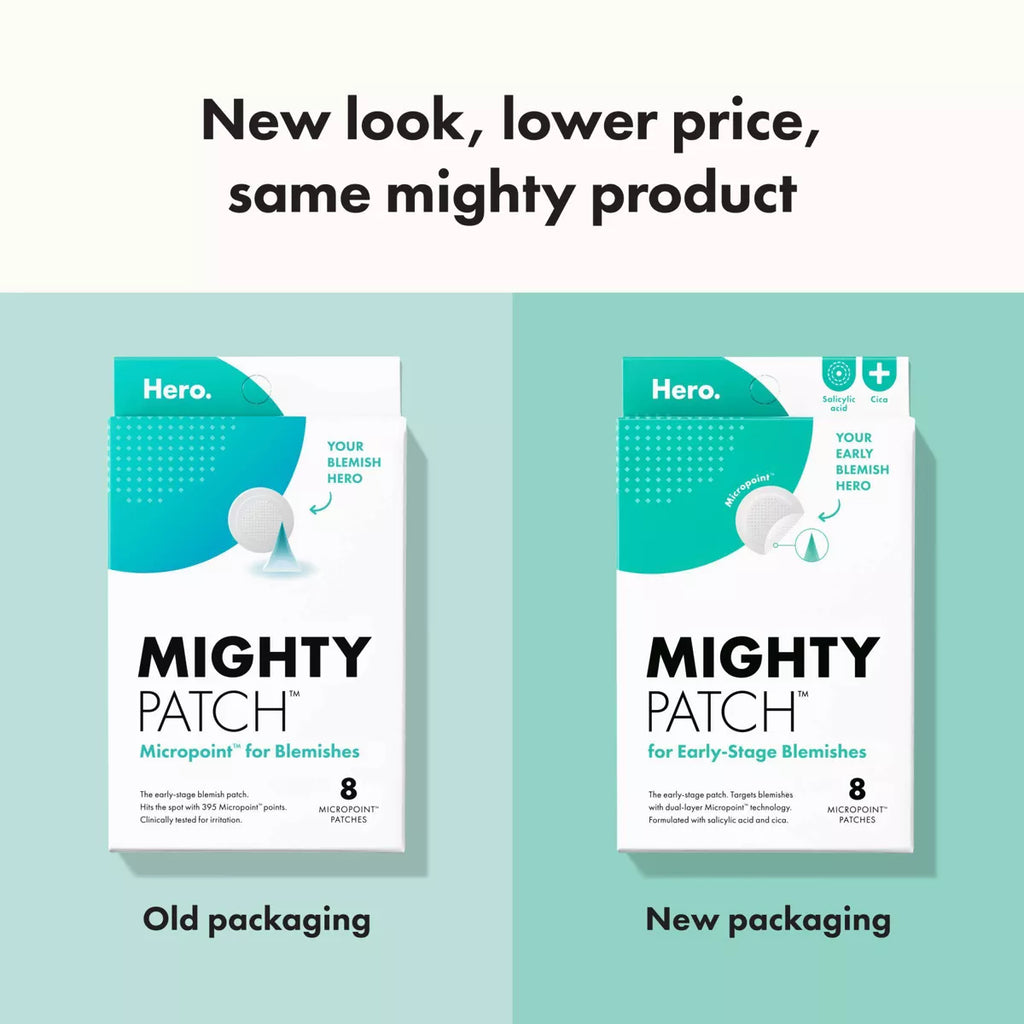 Hero Mighty Patch Micropoint for Blemishes - 8ct | Paraben-Free, Sulfate-Free, with Salicylic Acid for Acne-Prone Skin