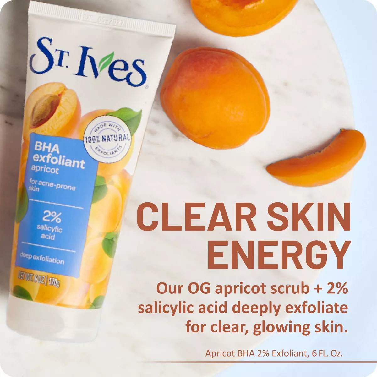 St. Ives BHA Apricot Face Exfoliant for Acne Prone Skin