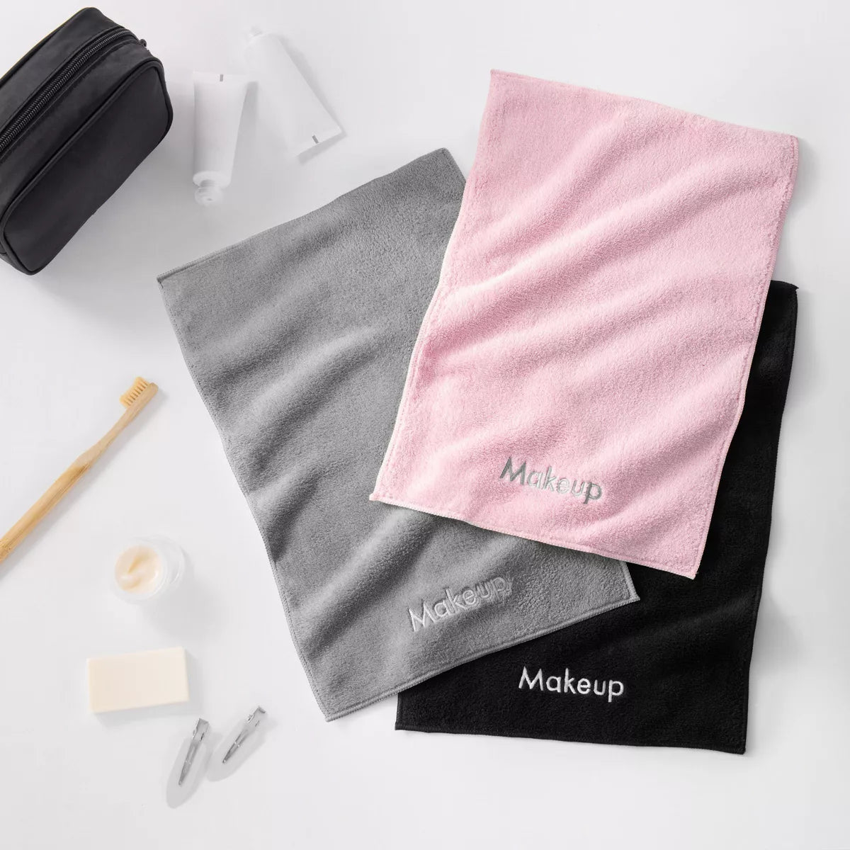 Arkwright Makeup Remover Fingertip Towels (Pack of 6) - Soft Coral Fleece Microfiber