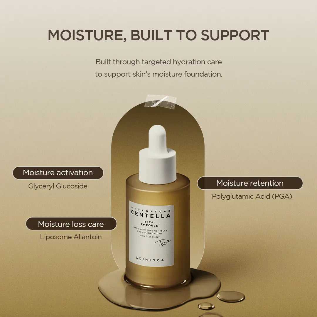 [SKIN1004 Official Shop] SKIN1004 Madagascar Centella Teca Ampoule (50Ml) - High-Purity Centella TECA Serum for Fine Line Appearance & Stressed Skin Support for Sensitive Skin