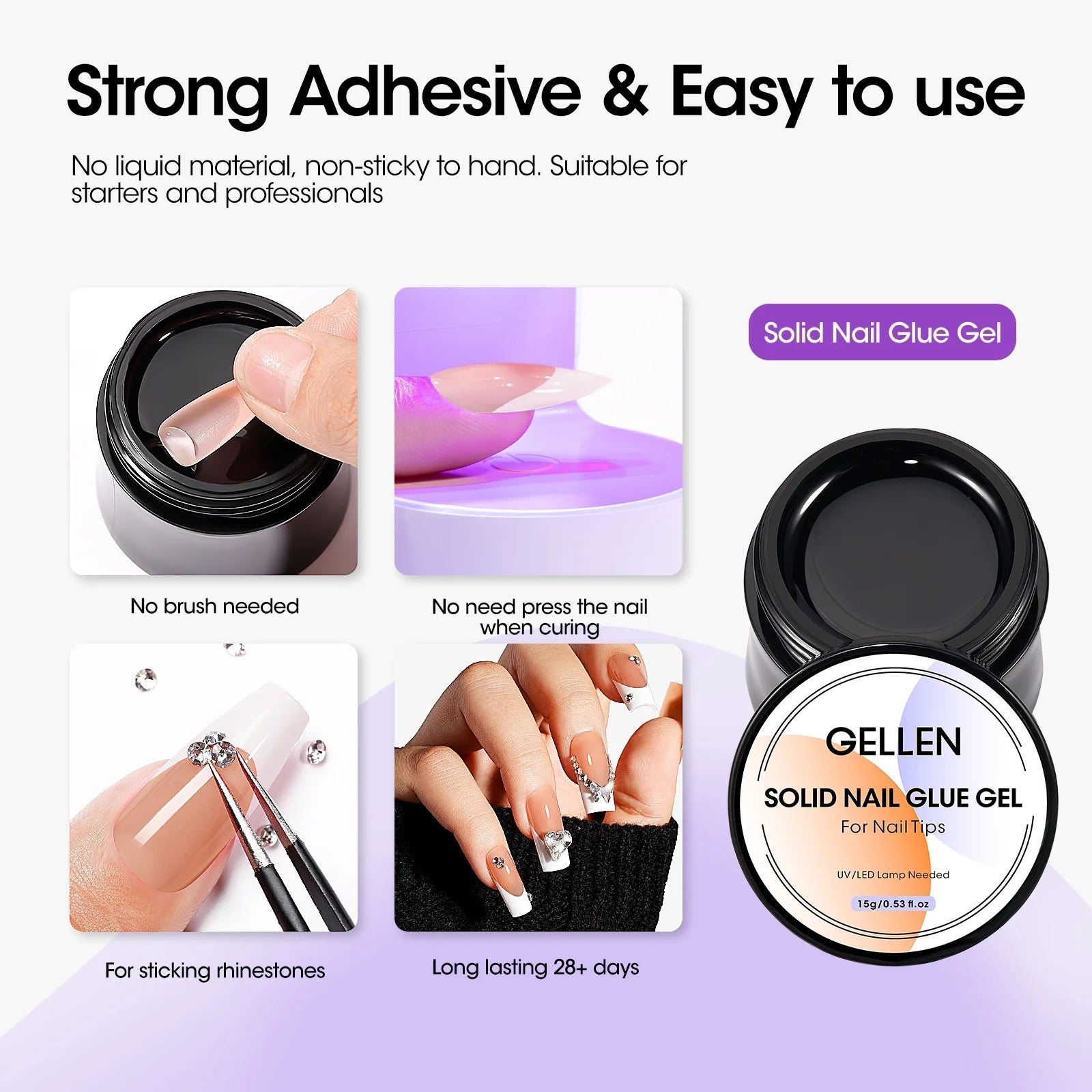 Ultimate French Tips Gel Nail Kit - 240 Pcs Brown Almond Acrylic Nails with Gel Top & Base Coat, UV Lamp, Nail Glue, and Charms for Salon-Quality Manicures at Home!