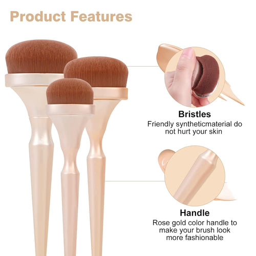Elevate Your Beauty Routine with Our Luxurious 9-Piece Professional Makeup Brush Set in Stunning Rose Gold