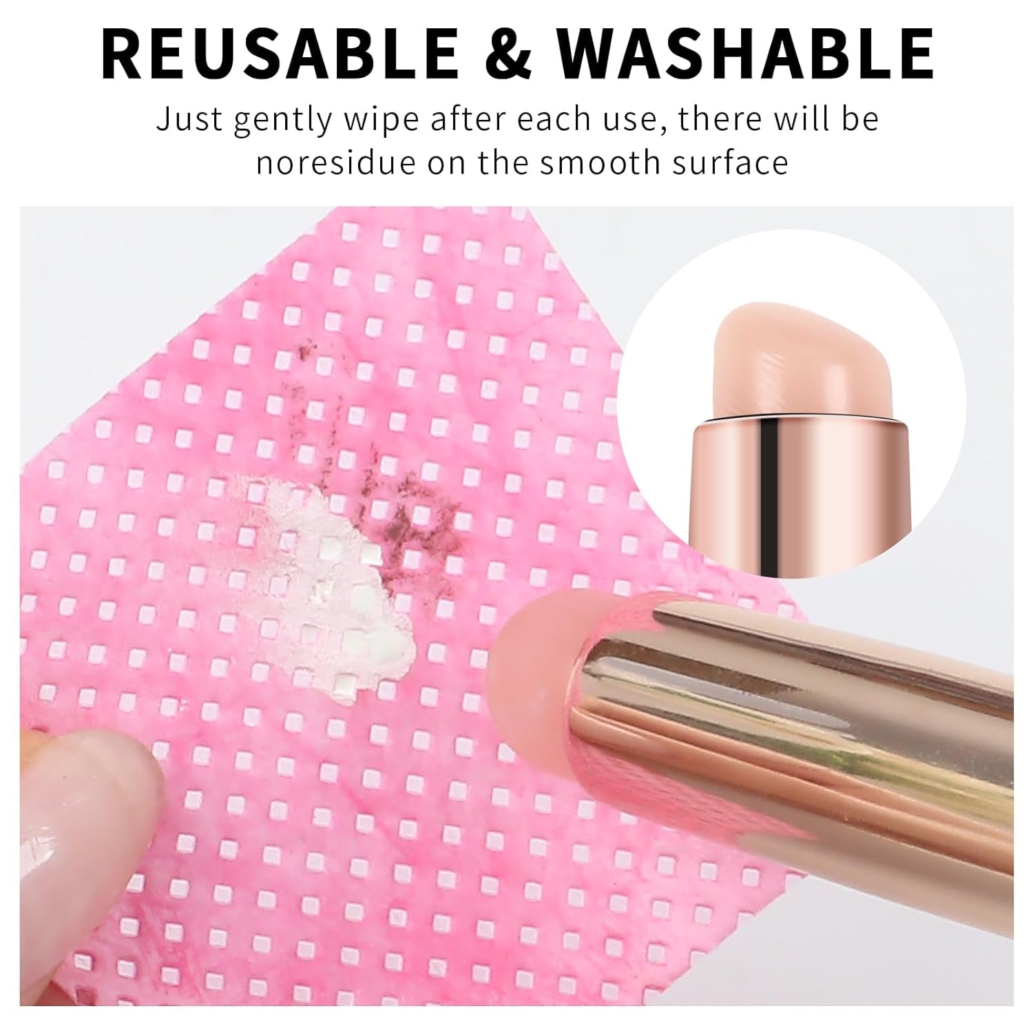 3-Piece Pink Silicone Nail Art Brush Set for Ombre, Chrome, and French Manicure - Perfect Stamping Tool!