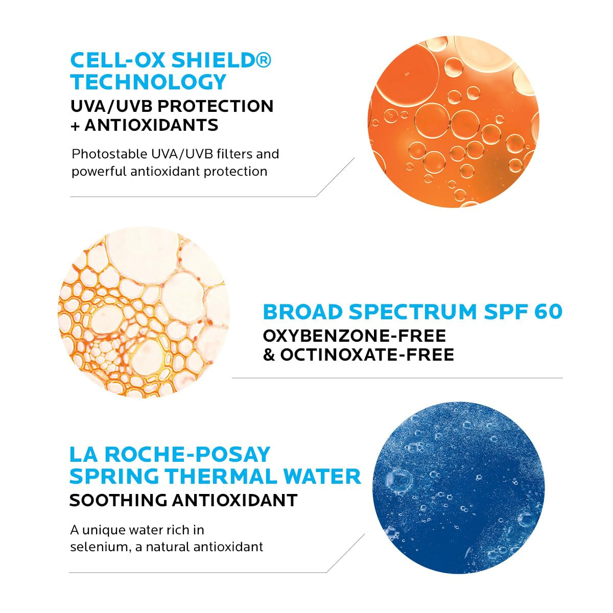 Anthelios Melt-In Milk Sunscreen SPF 60 - Lightweight, Fast-Absorbing, Broad Spectrum Protection for Body & Face, Oil-Free & Oxybenzone Free with Antioxidants