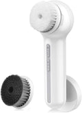 Upgraded Electric Face Scrubber Exfoliator with 3 Brush Heads - 360° Spin for Deep Cleansing, Massaging & Waterproof Design