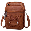 Crossbody Cell Phone Bag - Compact PU Leather Purse for Men and Women with Multiple Pockets and Adjustable Strap