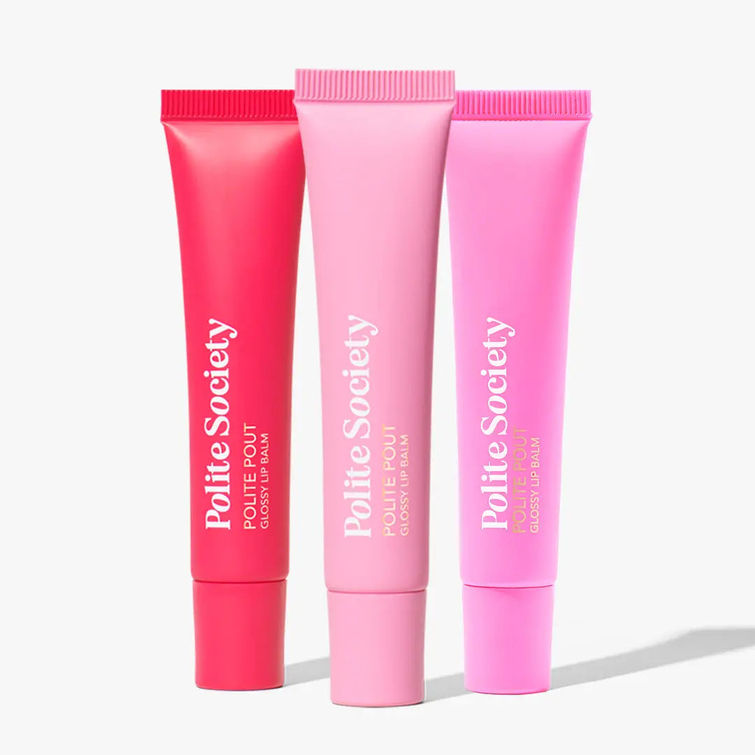Polite Pout Glossy Lip Balm Trio