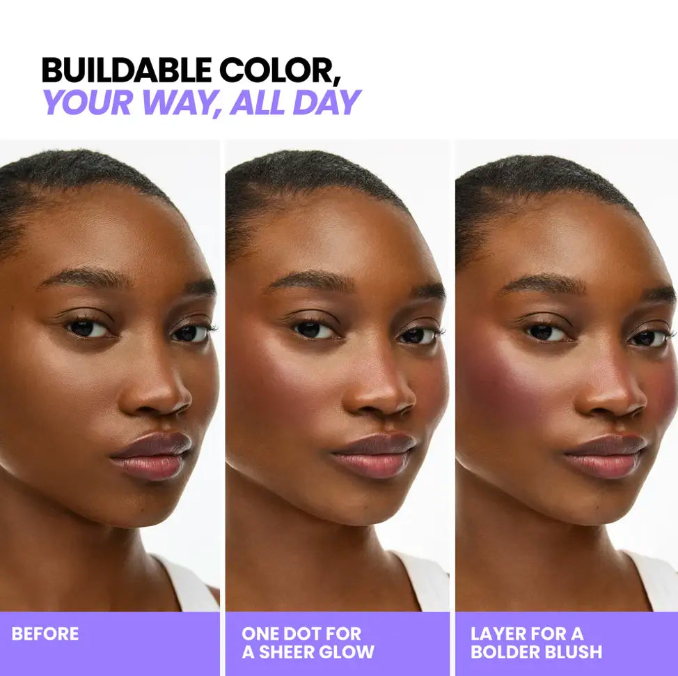 Wonderskin Wonder Blading All-Day Blush Stain | Long-Lasting Liquid Blush (12H Wear) | High Pigment, Blendable, Transfer-Proof | 6 Shades